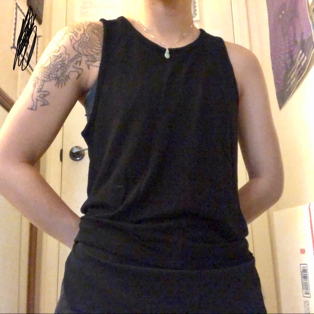 4/$20 JCrew Tunic Black Tank Top